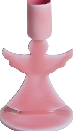 RICE Lysestage Engel H7,5 cm, Koral