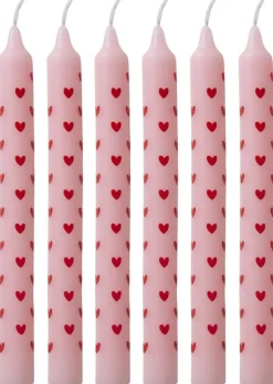 Hot RICE Stearinlys 12 stk. H15,5 cm, Hearts
