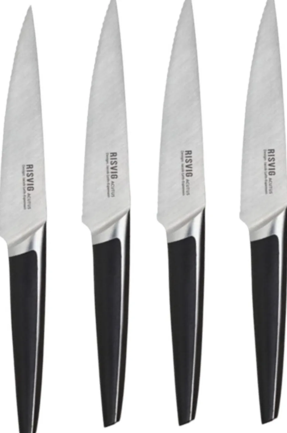 Best Risvig Design Acutus Steakknive 4 stk, Rustfri Stål