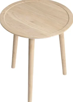 Ro Collection Borde > Dodona Sofabord Ø46 cm, Sæbebehandlet Eg