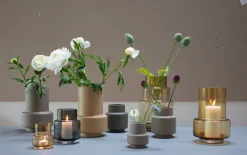 Sale Ro Collection Hurricane Ceramic Vase H, Soft Ochre
