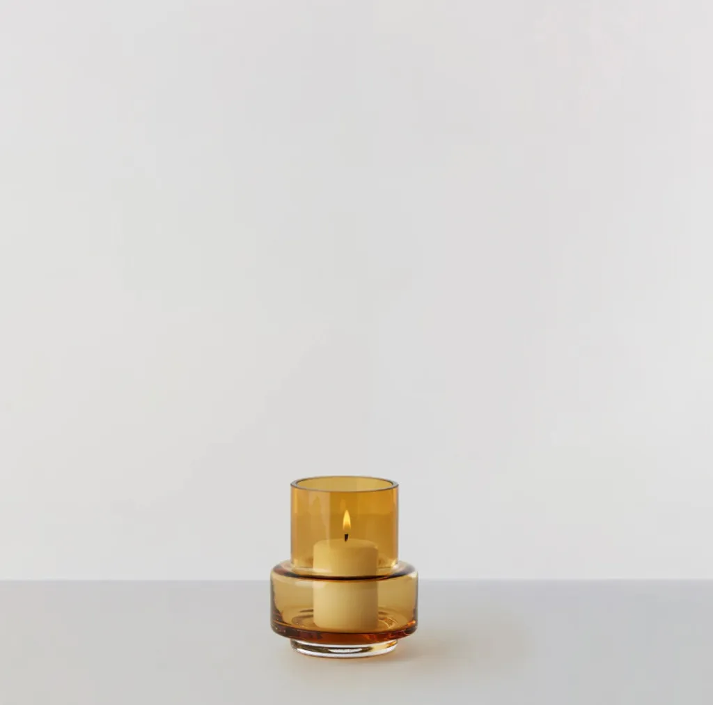 Ro Collection Bloklysestager > Hurricane Bloklysestage no. 25 H, Amber