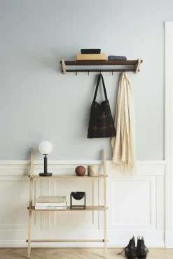 Moodrack Hattehylde 78 cm, Lys Olieret og Mørkbejdset Eg Hylder