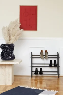 Clearance Roon & Rahn Moodstand Skostativ , Sort Specialmalet Eg