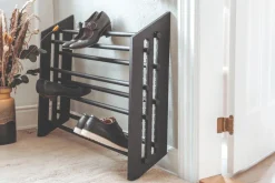 Clearance Roon & Rahn Moodstand Skostativ , Sort Specialmalet Eg