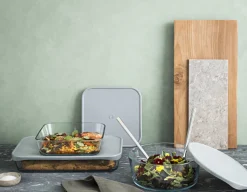 Best Grand Cru Låg til Medium Ovnfast Fad 24,5x24,5 cm, Grå Spisestue|Fade