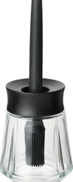 Grand Cru Marinadeglas m. Pensel 25 cl, Sort Dressingflasker, Olie- Og Eddikeflasker|Opbevaring Til Køkkenet