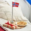Rosendahl Bordflag > Norsk Bordflag H35 cm, Stål
