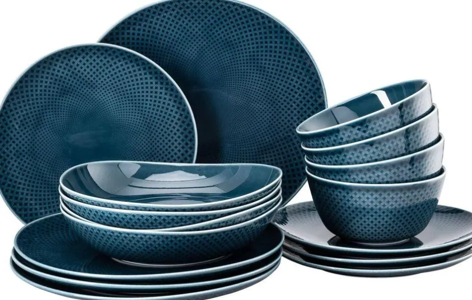New Rosenthal Junto Bordservicesæt 16 Dele, Ocean Blue