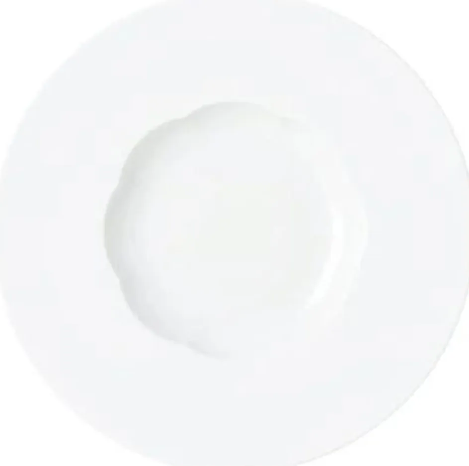 New Rosenthal Sonetto Seta Dyb Tallerken 26,1 cm, Mat Hvid