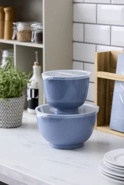 Clearance Rosti Margrethe Røreskålesæt 4 Dele, Dusty Blue