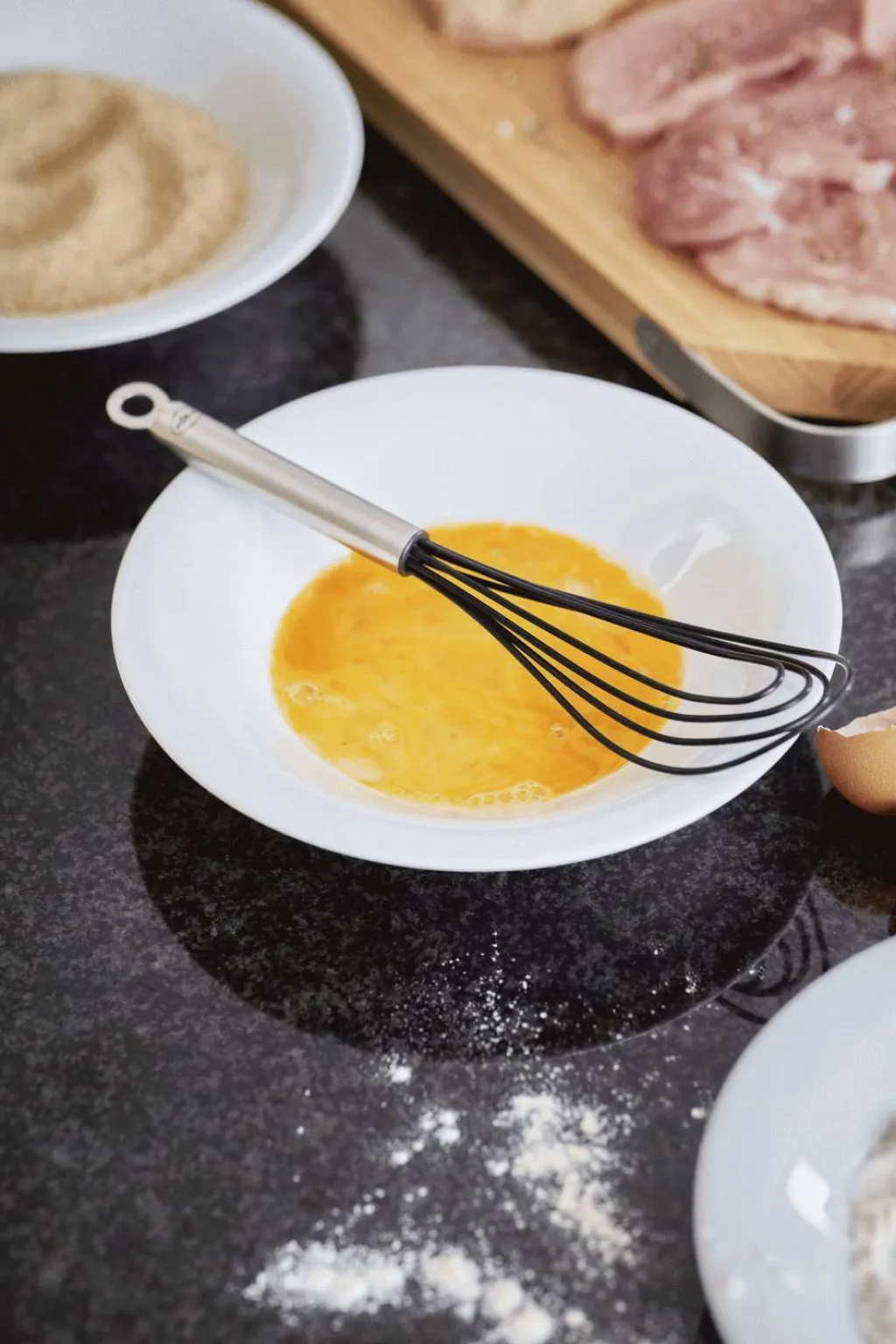 Rösle Bageredskaber|Bageredskaber > Piskeris Fladt 27 cm, Stål/Sort