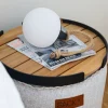 Hot SACKit Patio Serveringsbakke Ø51 cm, Stål/Teaktræ