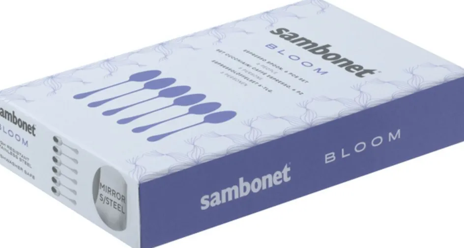 Sambonet Bloom Espressoske 6 stk, Rustfrit Stål