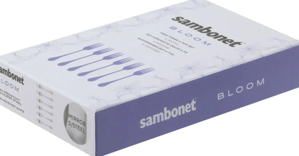 Sambonet Kagegafler > Bloom Kagegaffel 6 stk,