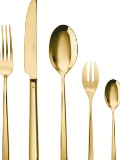 Clearance Sambonet Linear Bestiksæt , Guld