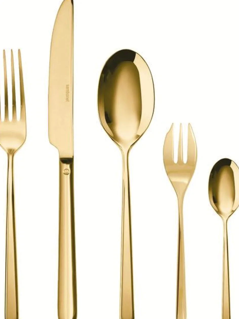 Clearance Sambonet Linear Bestiksæt , Guld