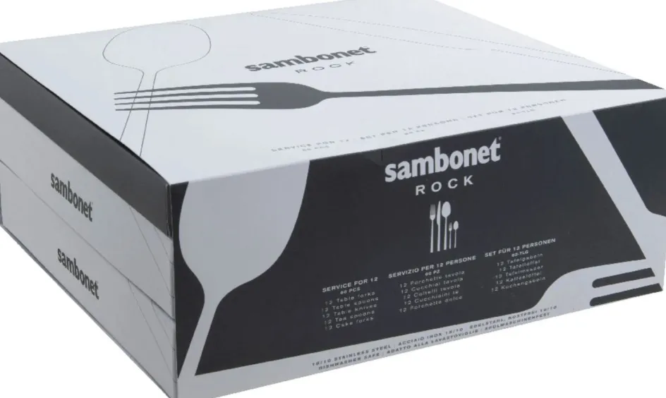 Sambonet Rock Bestiksæt , Rustfrit Stål