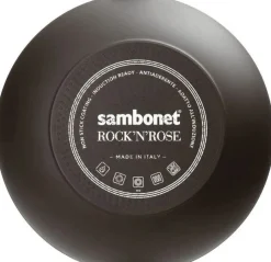Discount Sambonet Rock 'N' Rose Wok 28 cm, Sort