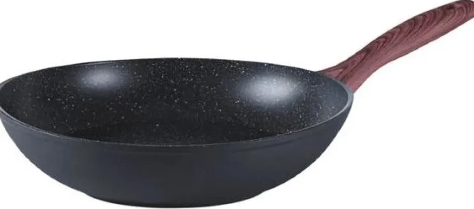 Discount Sambonet Rock 'N' Rose Wok 28 cm, Sort
