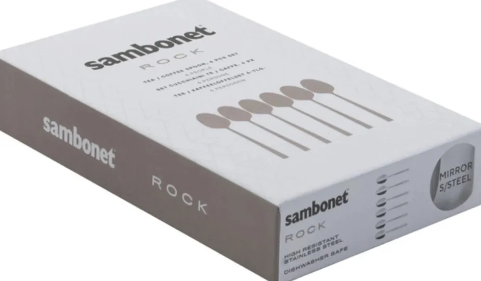 Clearance Sambonet Rock Teske 6 stk, Rustfrit Stål