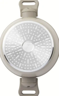 Outlet Silver Force Gryde m. Låg Ø24 cm/4,2 L, Beige/Grå Gryder Og Kasseroller