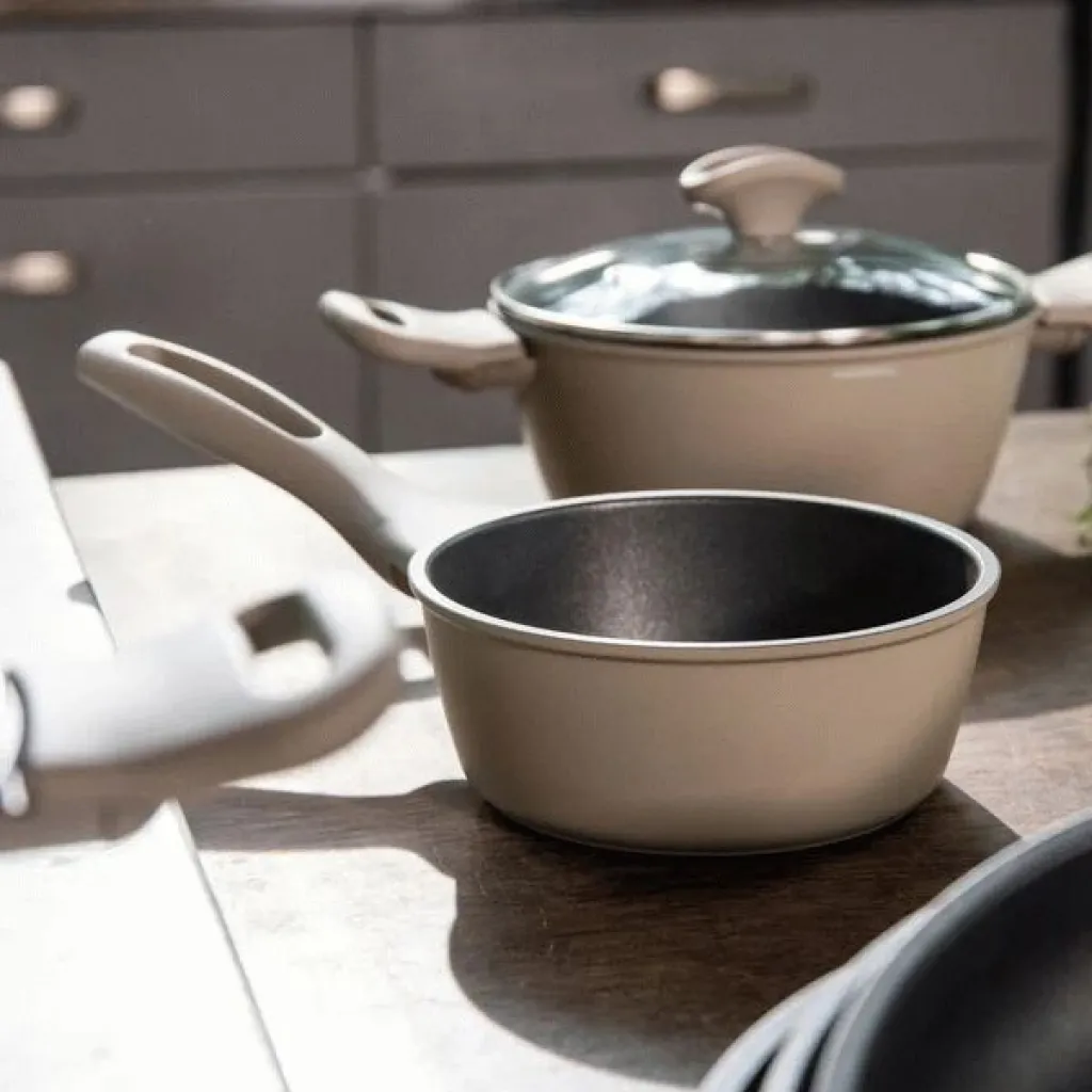 Online Silver Force Kasserolle Ø16 cm/1,2 L, Beige/Grå Gryder Og Kasseroller