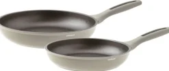 Best Silver Force Stegepandesæt 2 stk, Beige/Grå Pander