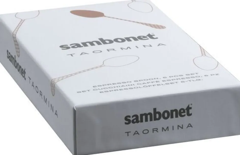 Sale Sambonet Taormina Espressoske 6 stk, Guld