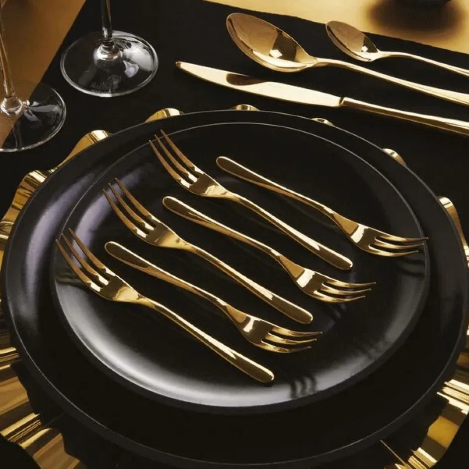 Sambonet Taste Kagegaffel 6 stk, Guld