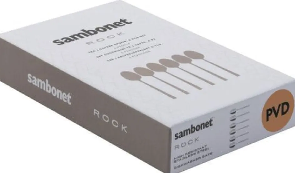 Clearance Sambonet Taste Teske 6 stk, Sort