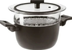 Clearance Sambonet Titan Pro Double Induction Dampgryde 20 cm, Sort