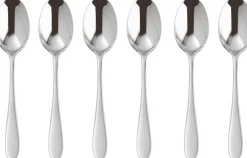 Outlet Sambonet Velvet Espressoske 6 stk, Rustfrit Stål