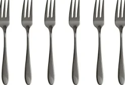 Best Sambonet Velvet Kagegaffel 6 stk, Sort