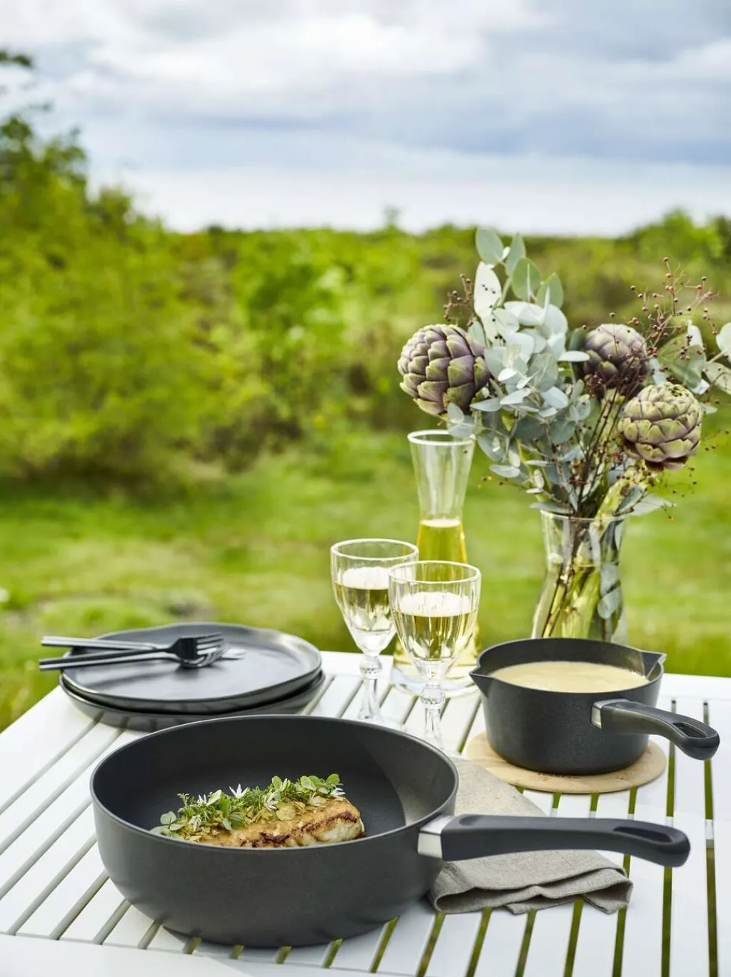 Scanpan Gryder Og Kasseroller|Pander > Classic Sauteuse m. Non-stick Belægning og Låg 26 cm/3,7 L