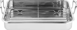 Scanpan Bradepander > Impact Bradepande m. Rist 42x26 cm, Stål/Aluminium
