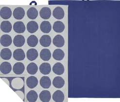 Discount Södahl Bubbles Viskestykke 2 stk. 50x70 cm, Royal Blue