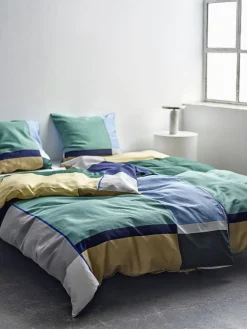 New Södahl Colour Block Sengetøj , Sea Green