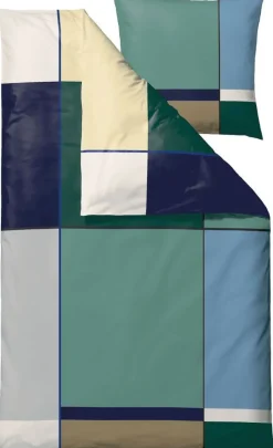 New Södahl Colour Block Sengetøj , Sea Green