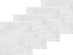 Outlet Södahl Daydream Broderie Anglaise Stofservietter 4 stk. 45x45 cm, Hvid
