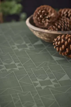 Discount Södahl Star Damask Dug ?180 cm, Forest Green