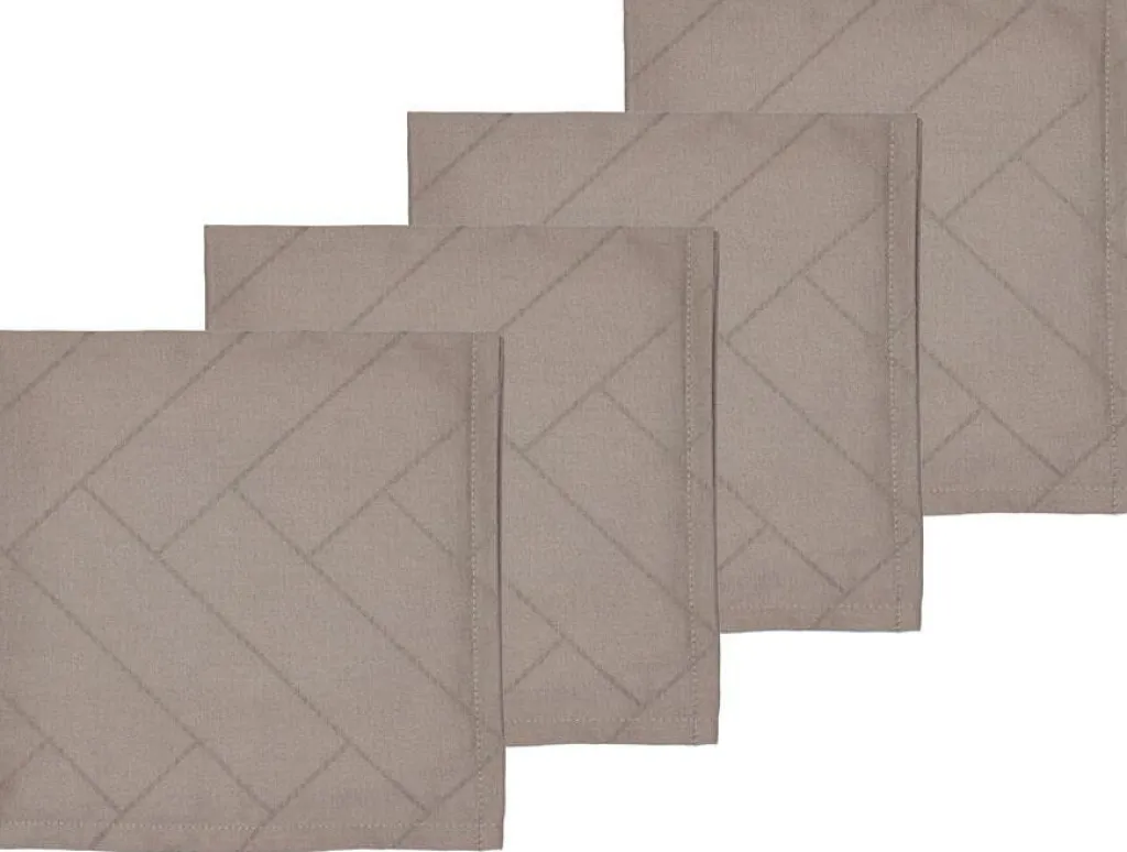 Södahl Servietter > Tiles Damask Mundserviet 4 stk. 45x45 cm,