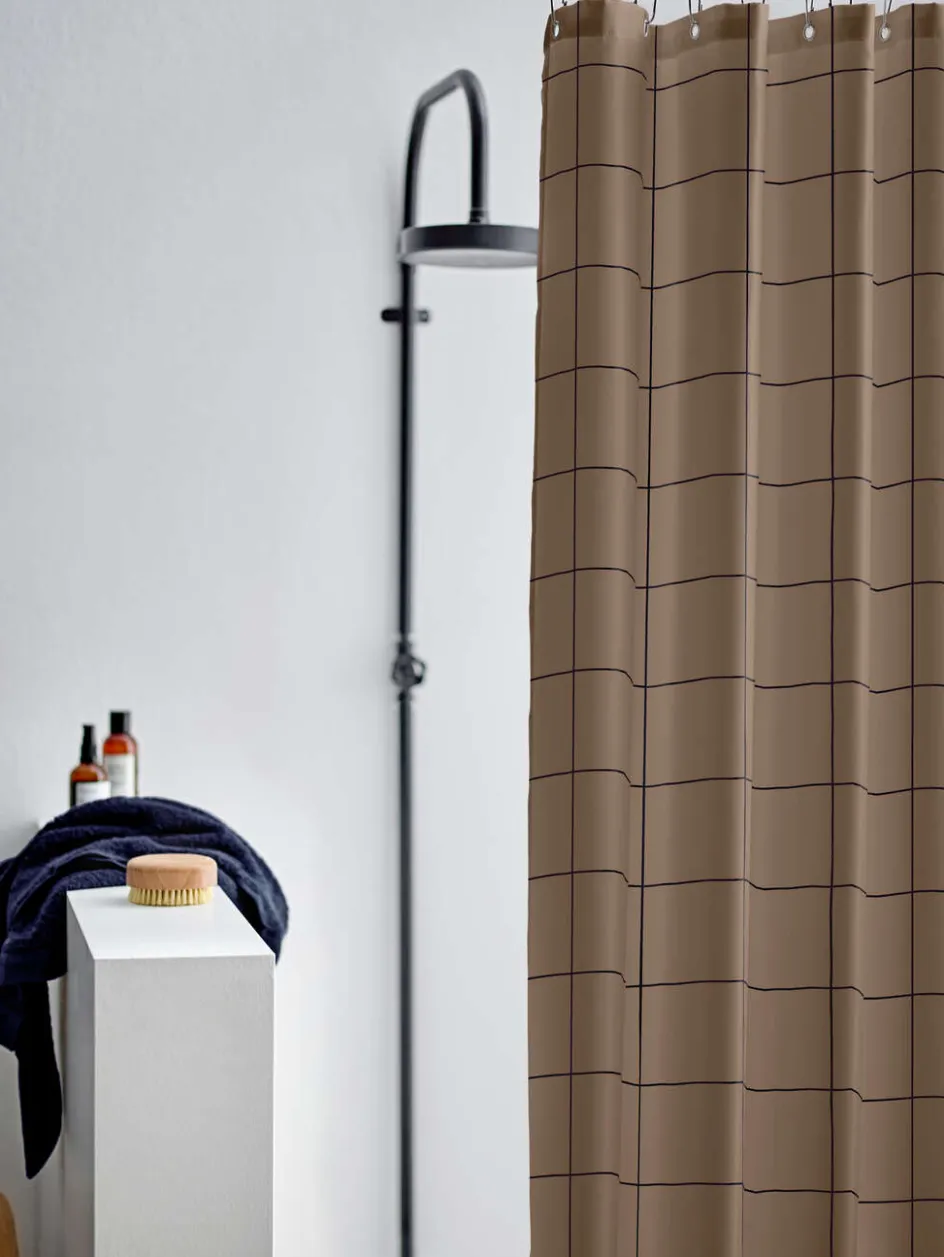 Clearance Södahl Vista Badeforhæng 180x200 cm, Warm Taupe