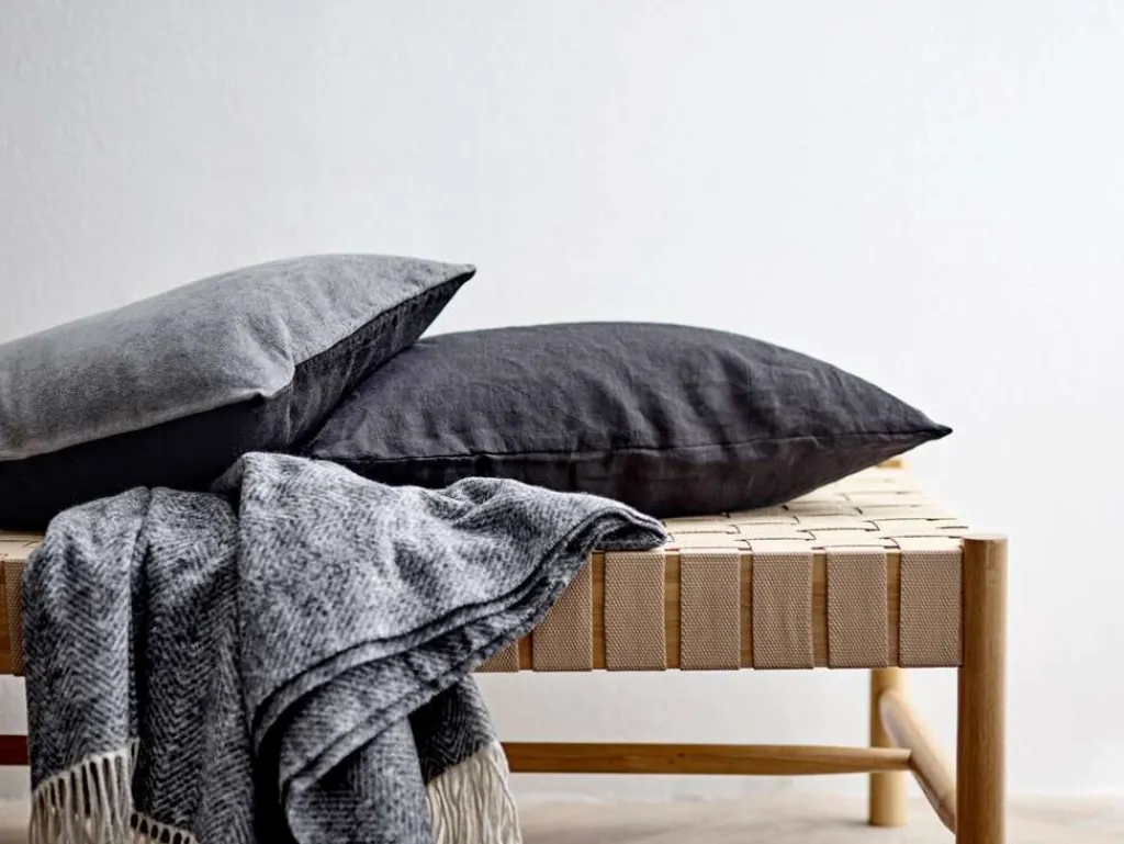 Södahl Soveværelse|Puder Og Betræk > Washed Chenille Pudebetræk 40x60 cm, Sort