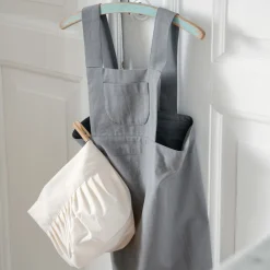 Børn Sebra Køkken- Og Rolleleg|Øvrige Børnetekstiler > Børneforklæde m. Kokkehue, Elephant Grey/Classic White