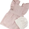 Clearance Børneforklæde m. Kokkehue, Dusty Pink/Classic White Børn Køkken- Og Rolleleg|Øvrige Børnetekstiler