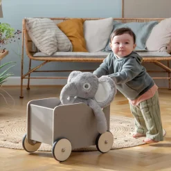 Best Sebra Gåvogn 47 cm, Jetty Beige