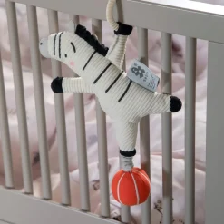 Online Musikuro Zebra 25 cm, Beige Børn Musikuroer Og Aktivitetsophæng