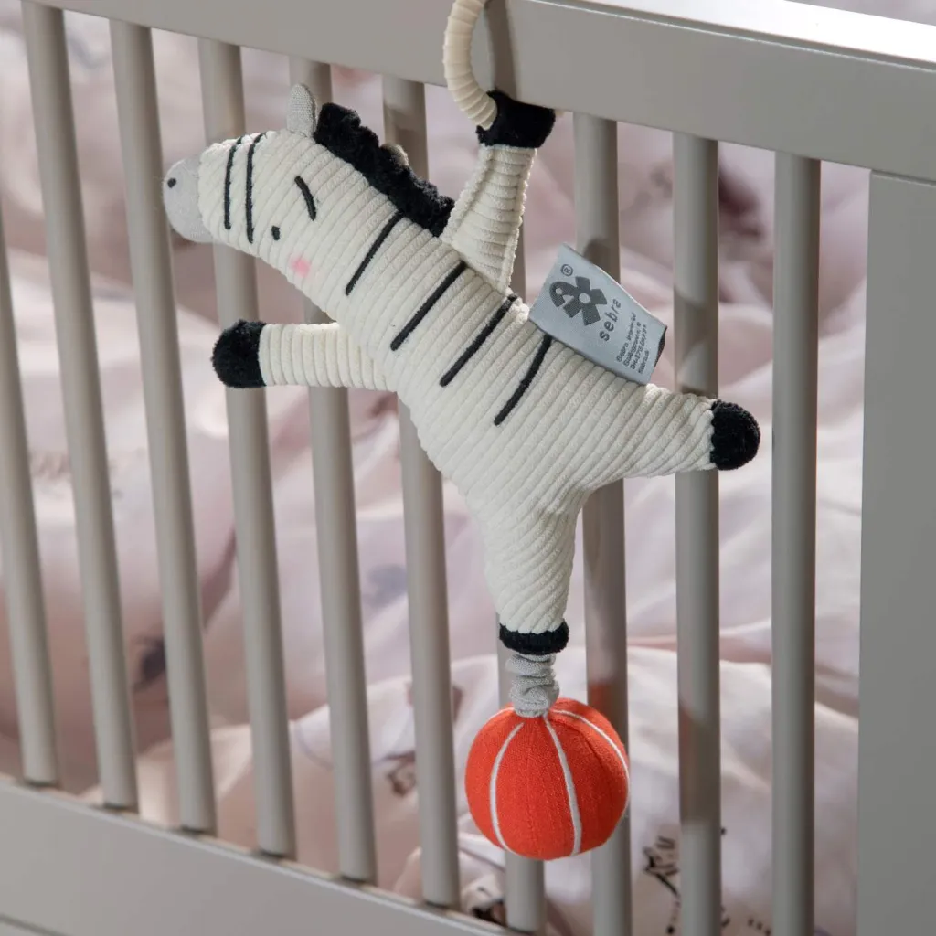 Online Musikuro Zebra 25 cm, Beige Børn Musikuroer Og Aktivitetsophæng