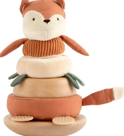 Børn Sebra Baby- Og Småbørnslegetøj > Sparky Tumling- og Stabelræv 27 cm, Fox Tail red